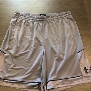 Underarmour basketball shorts.
